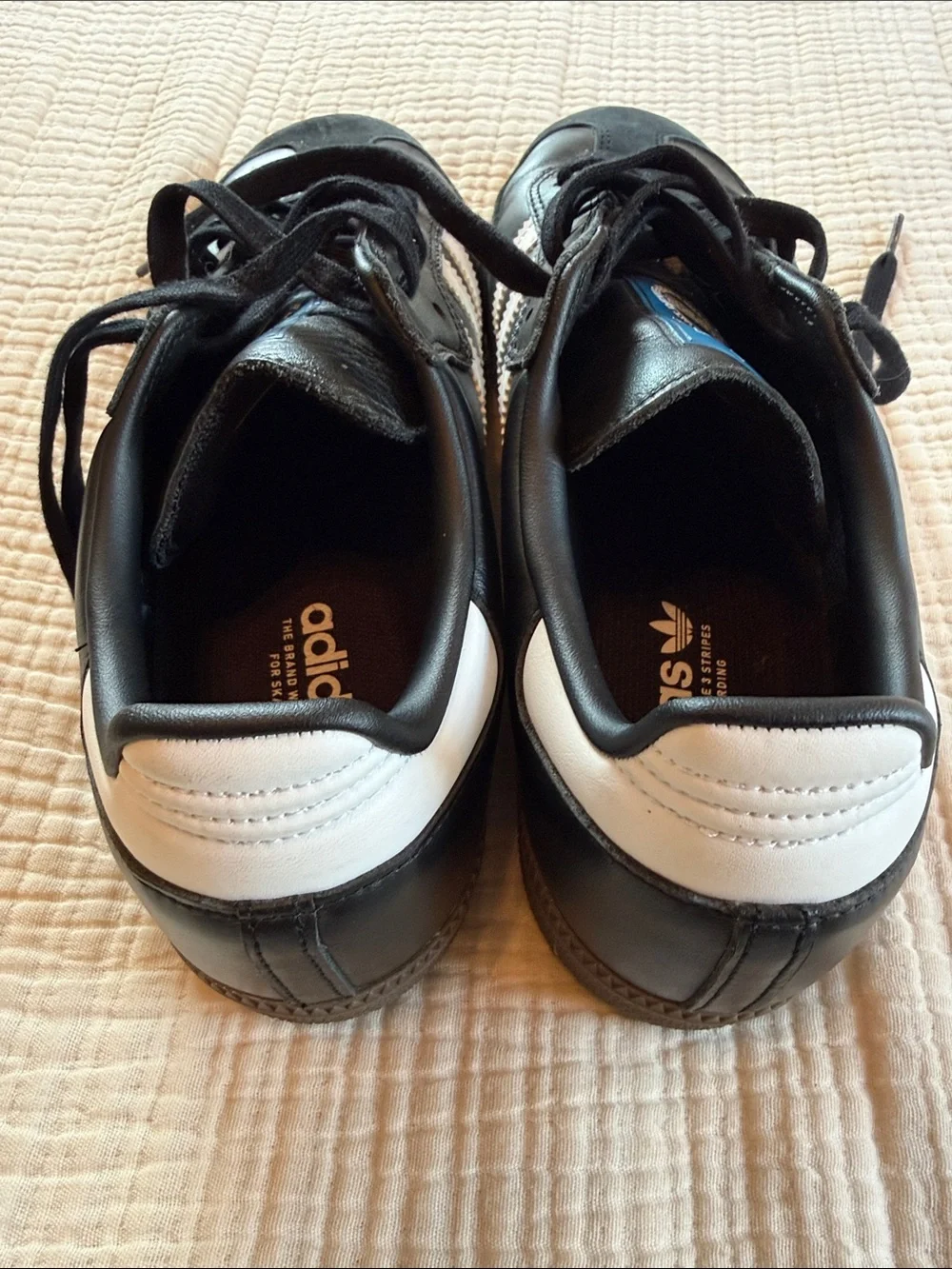 adidas Samba Black Sneakers with White Stripes